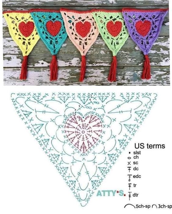 crochet triangle patterns and ideas 1