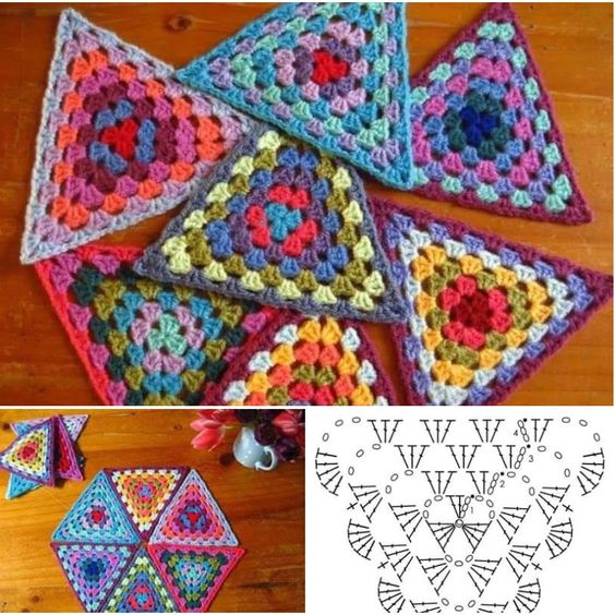 crochet triangle patterns and ideas 10