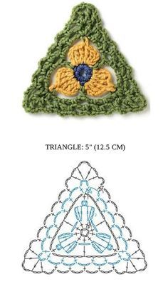 crochet triangle patterns and ideas 2