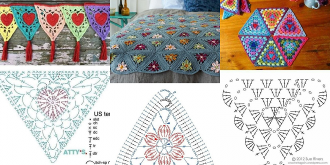 crochet triangle patterns and ideas