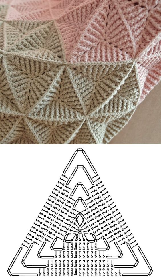 crochet triangle patterns and ideas 9
