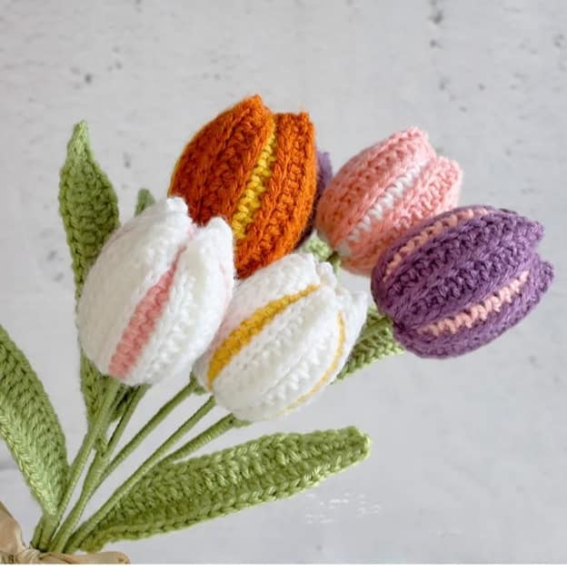crochet tulip step by step 11