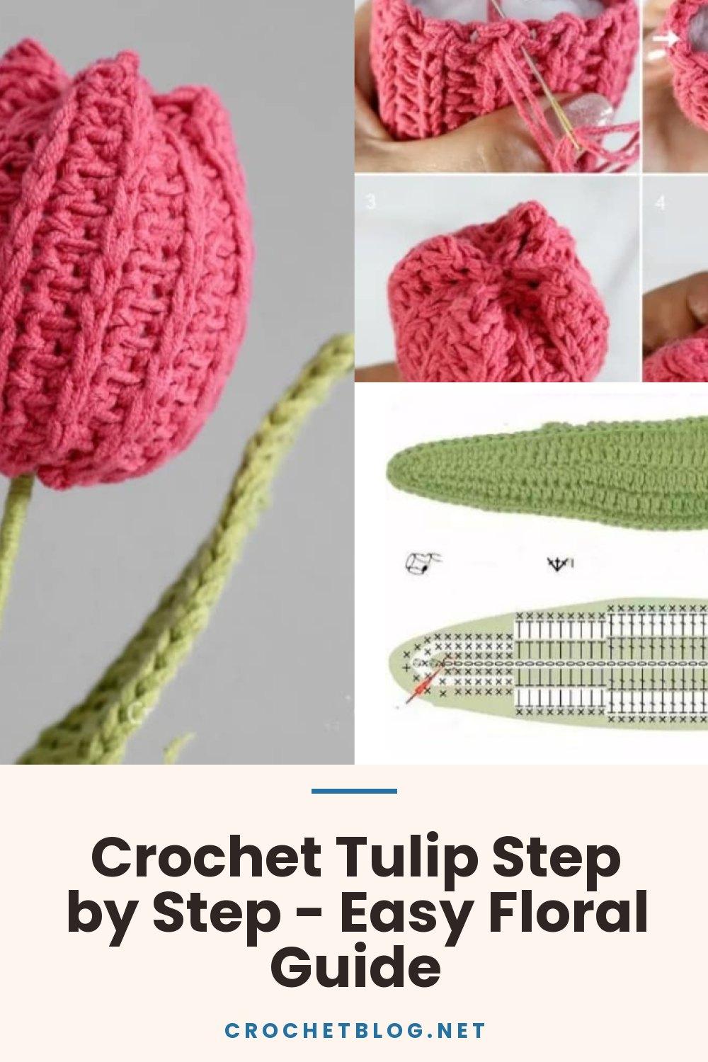 Crochet Tulip Step by Step - Easy Floral Guide