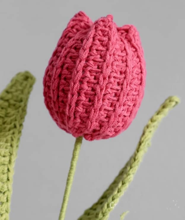 crochet tulip step by step 7