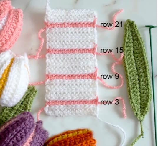 crochet tulip step by step 9