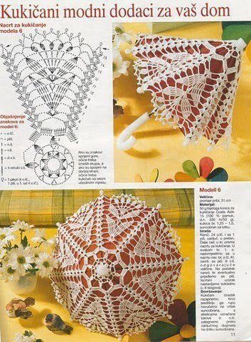 crochet umbrellas with diagrams 3