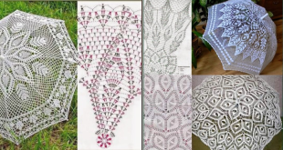 crochet umbrellas with diagrams