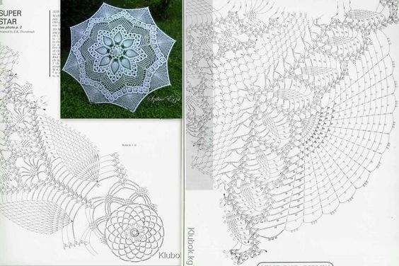 crochet umbrellas with diagrams 5