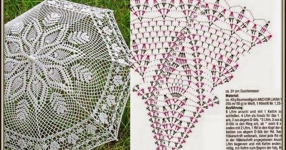 crochet umbrellas with diagrams 7