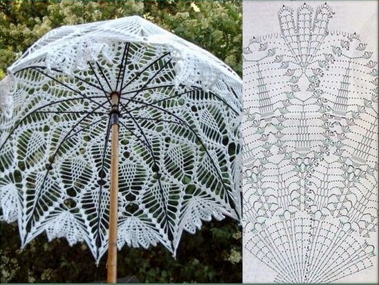 crochet umbrellas with diagrams 8