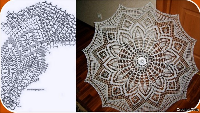 crochet umbrellas with diagrams 9