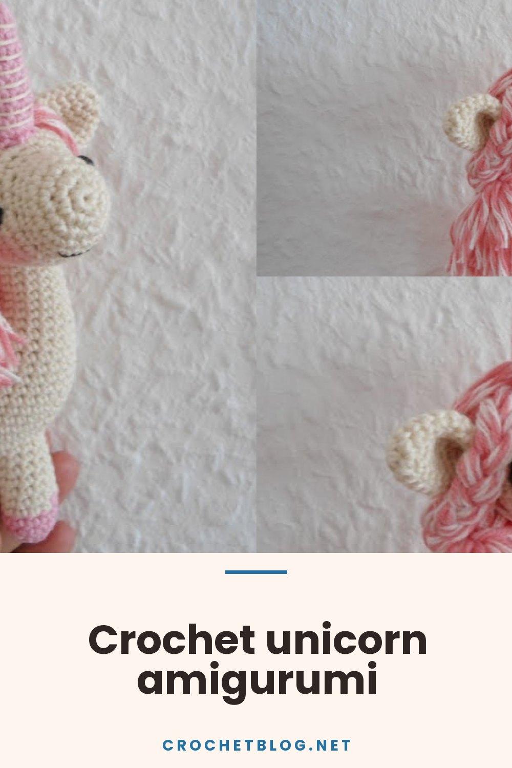 Crochet unicorn amigurumi