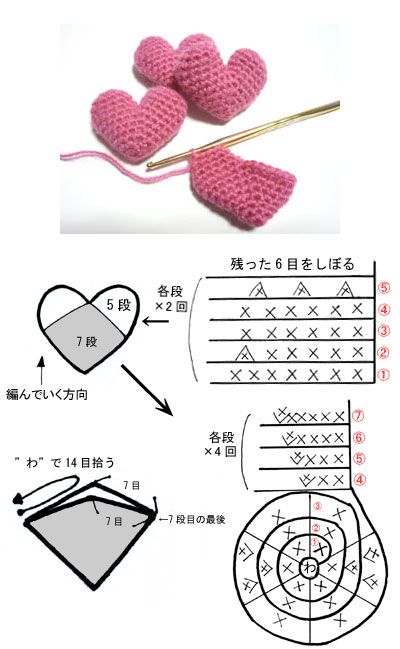 crochet valentines day keychain ideas 10