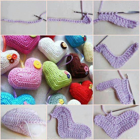 crochet valentines day keychain ideas 9