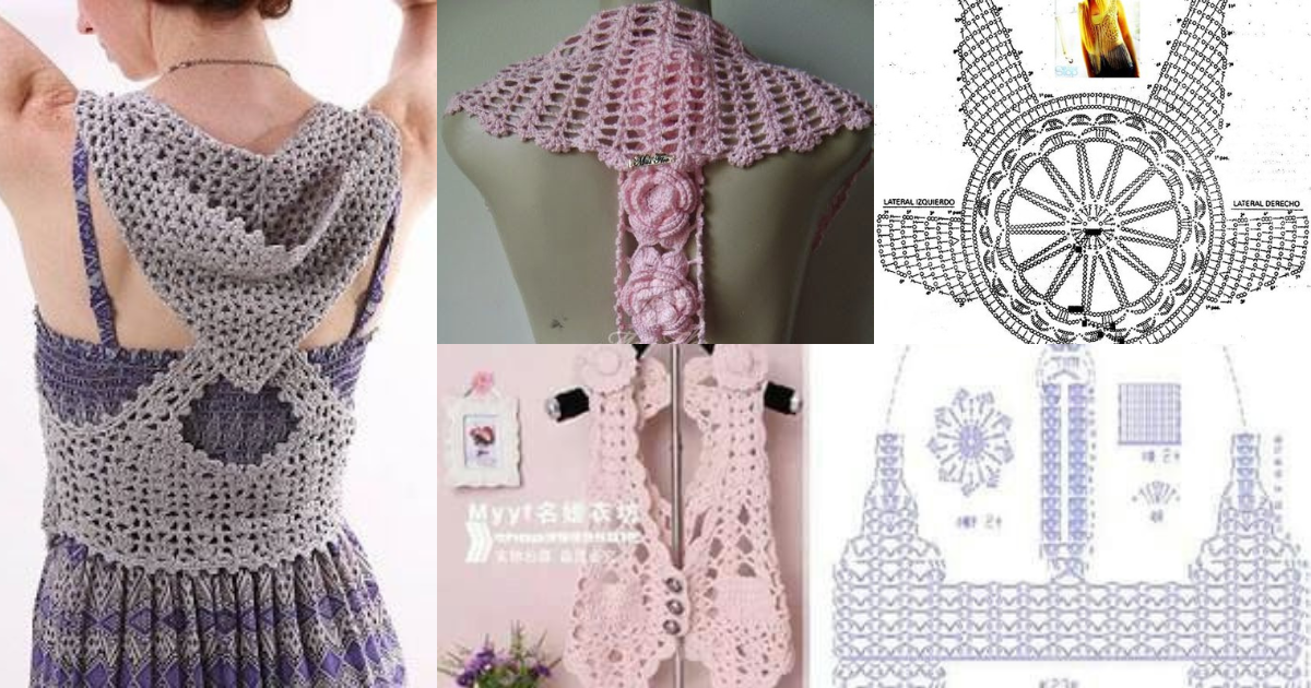 crochet vest with open back