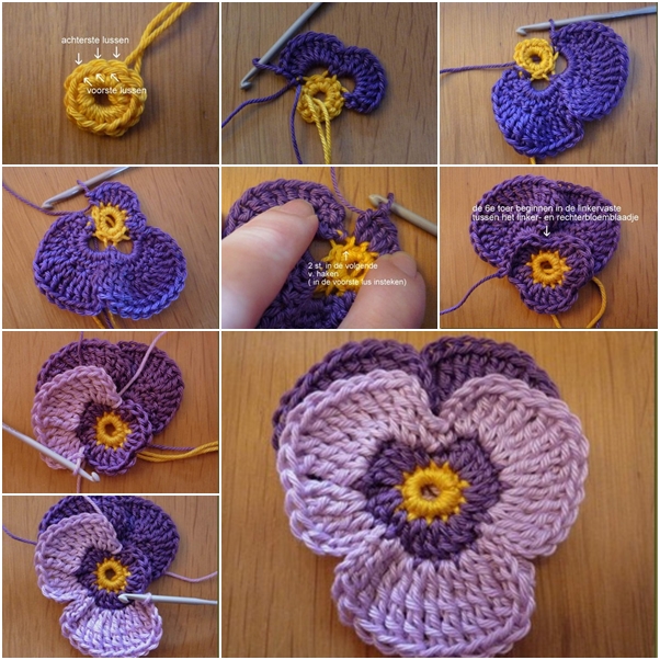 crochet violet