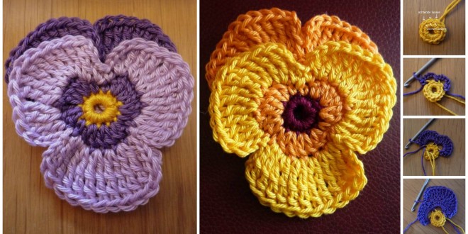 crochet violets