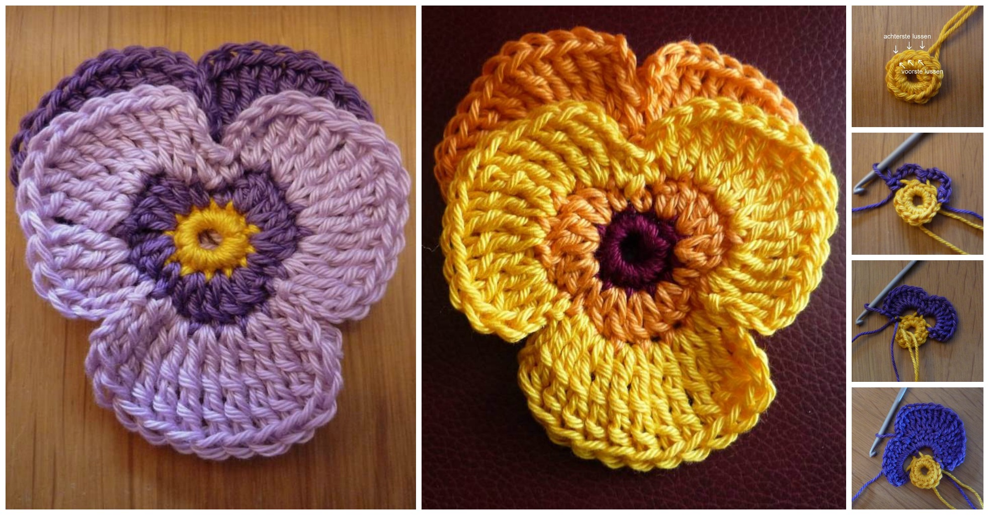 crochet violets