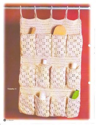 crochet wall organizer 2
