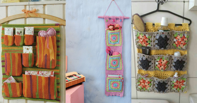 Crochet Wall Organizer Tutorial