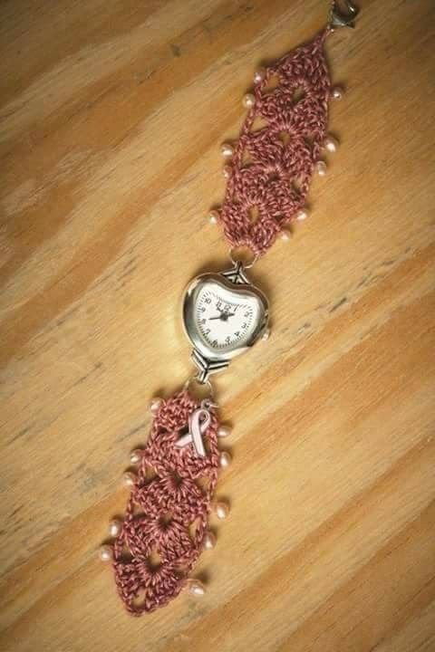 crochet watch bracelet 1