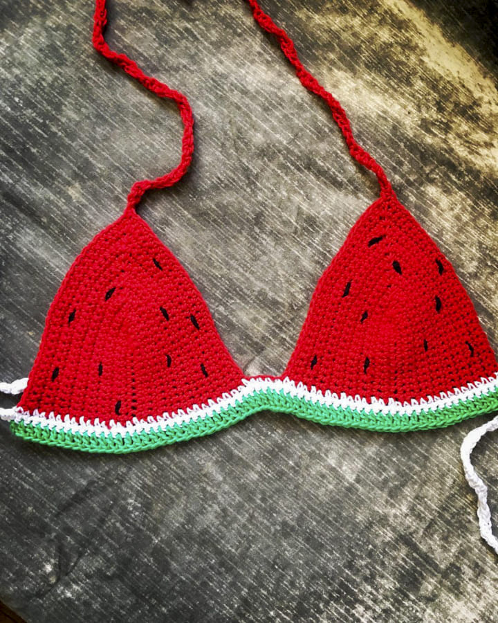 crochet watermelon bikini ideas 4