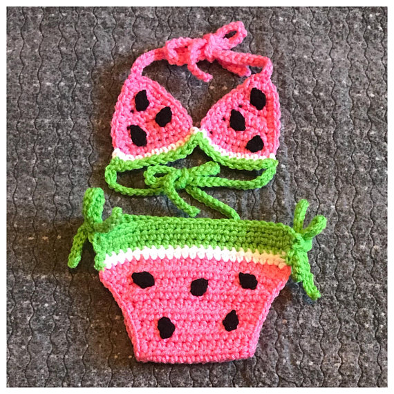 crochet watermelon bikini ideas 5