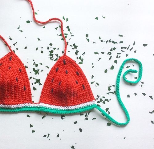 crochet watermelon bikini ideas