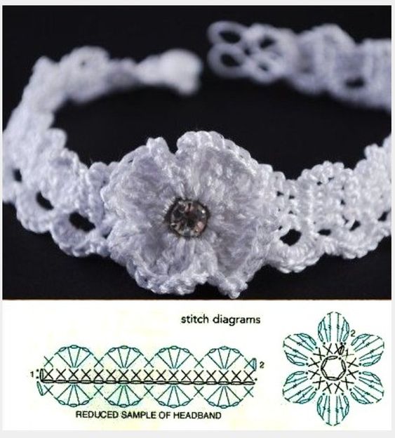 crochet wedding garters 4