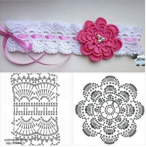 crochet wedding garters