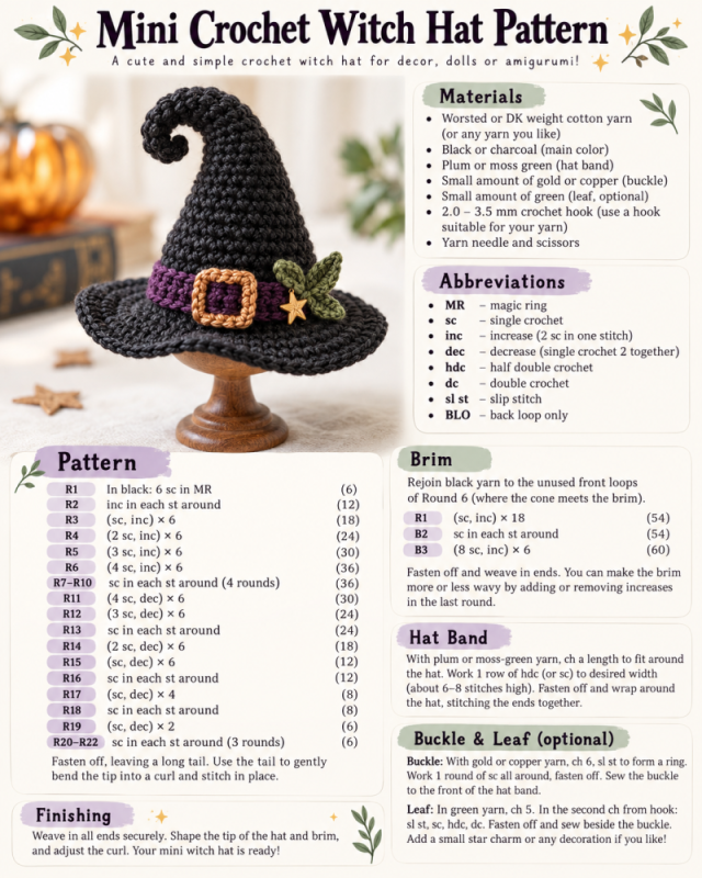 crochet witch hat 1 scaled