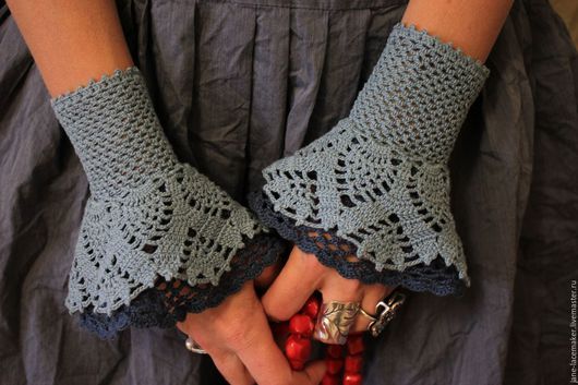 crochet wrist warmers patterns ideas 7