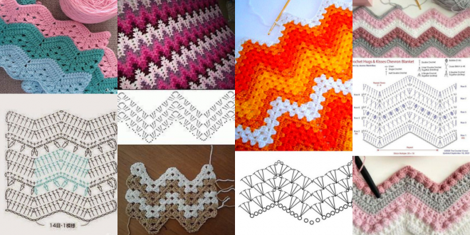 crochet zigzag blanket tutorial