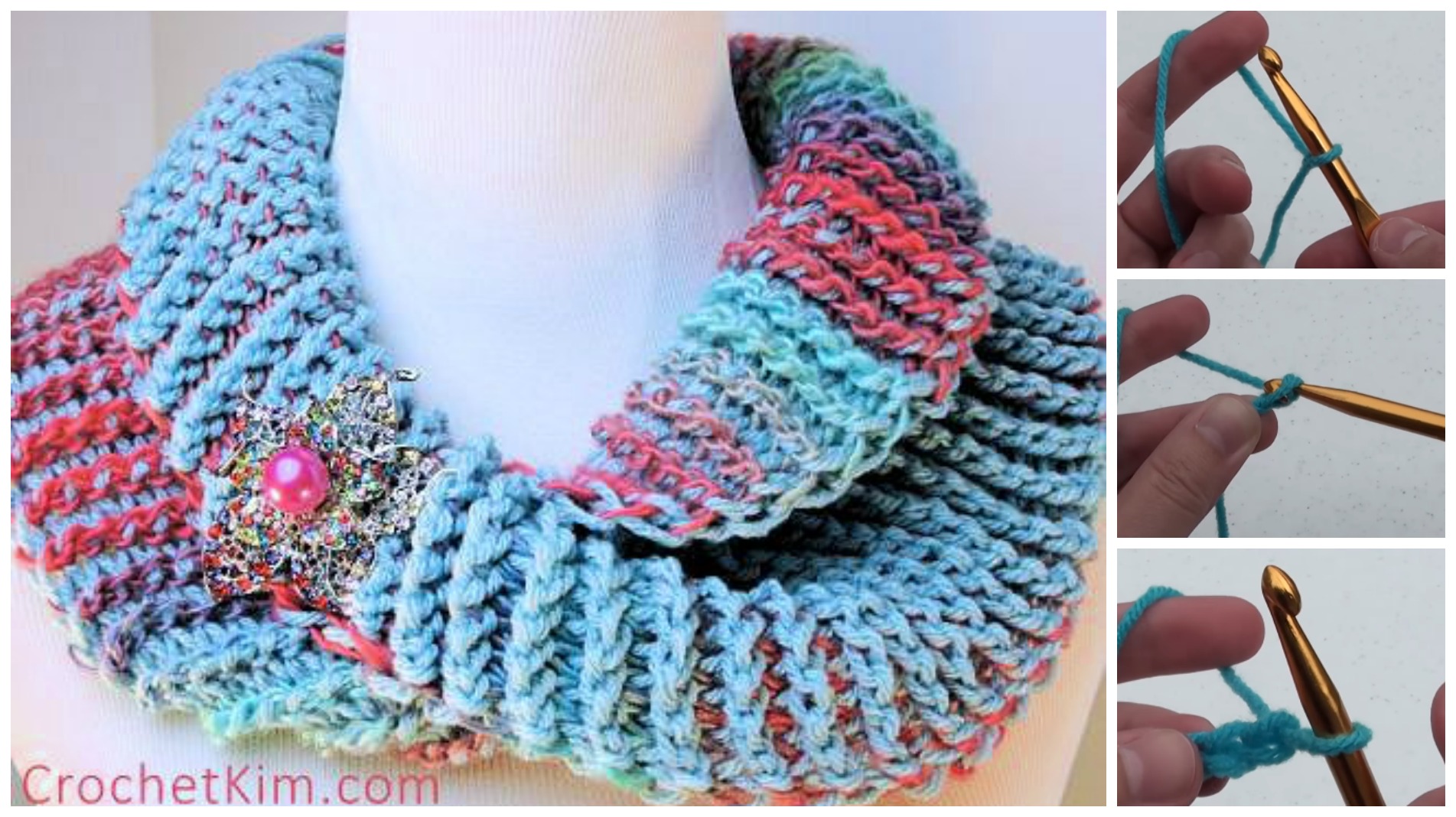 crochetdueling colors cowl