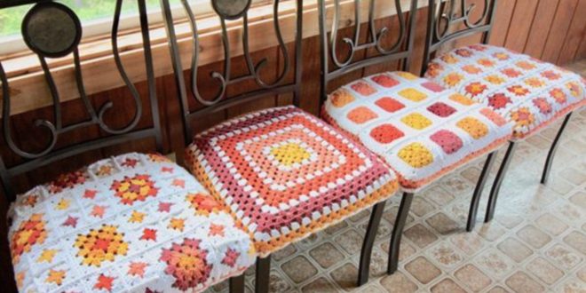 crocheted chair cover ideas 14