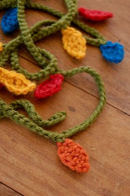 crocheted christmas light garland 6