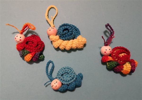 cute crochet curl snail 8