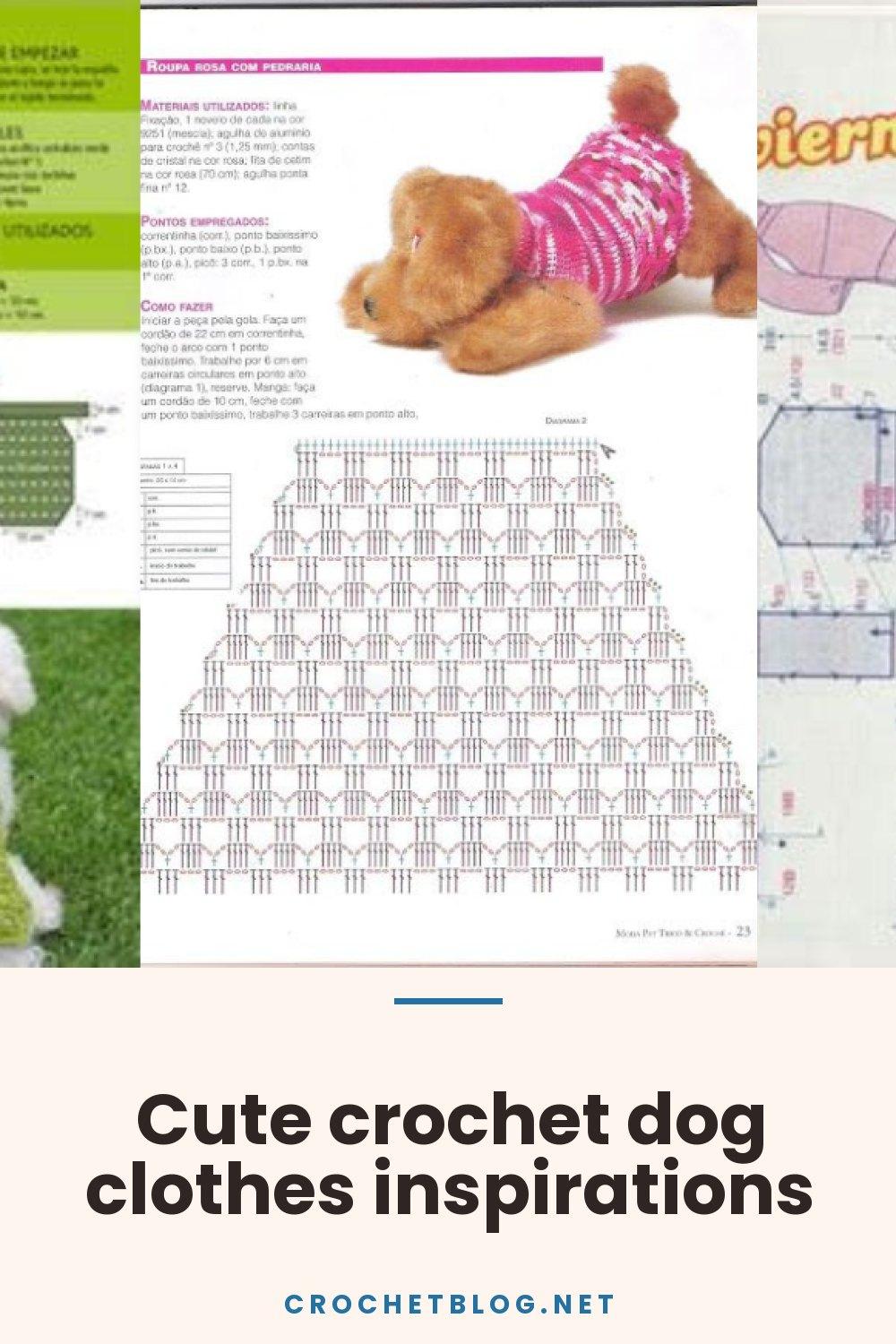 Cute crochet dog clothes inspirations