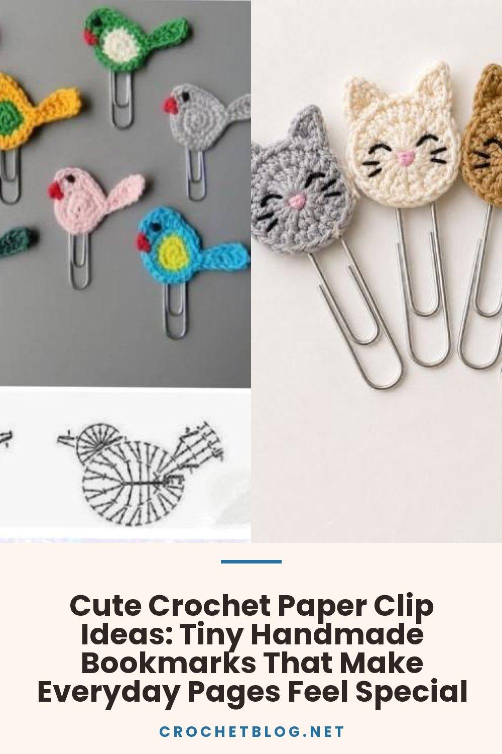 Cute Crochet Paper Clip Ideas: Tiny Handmade Bookmarks That Make Everyday Pages Feel Special