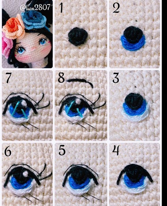 cute eyes for crochet amigurumis 4