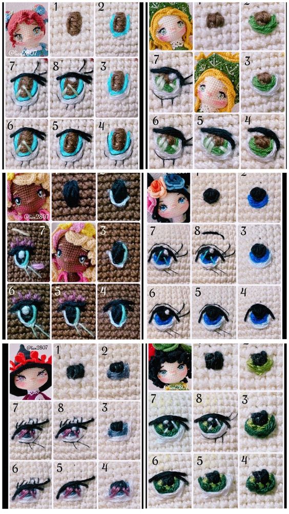 cute eyes for crochet amigurumis 8