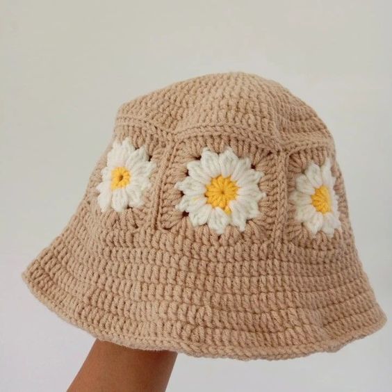 daisy flower hat crochet patterns 1