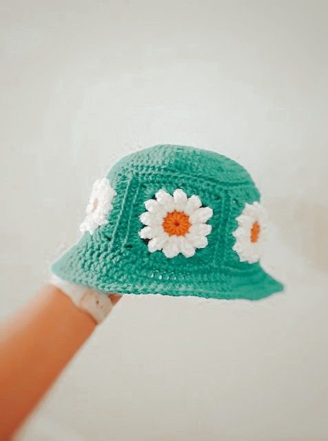daisy flower hat crochet patterns 5