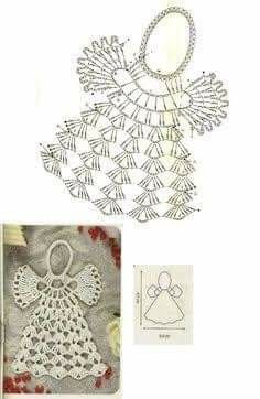 diagrams of crochet angels 10