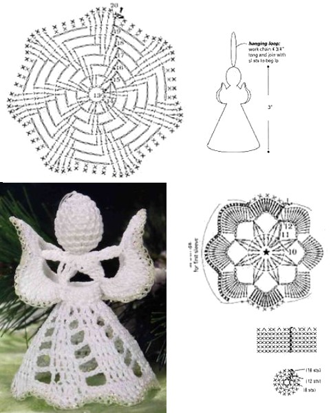 diagrams of crochet angels 11