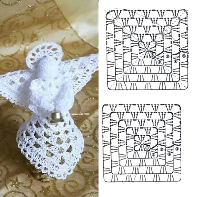 diagrams of crochet angels 12