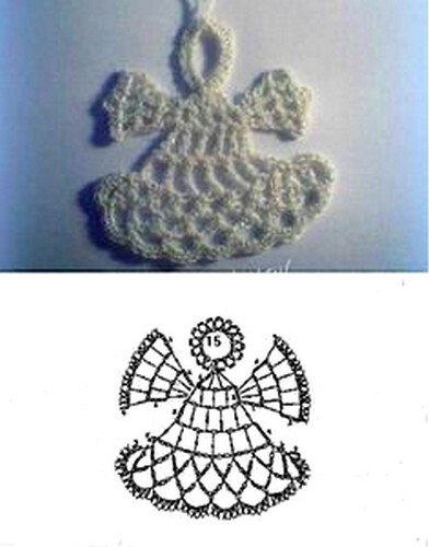 diagrams of crochet angels 2