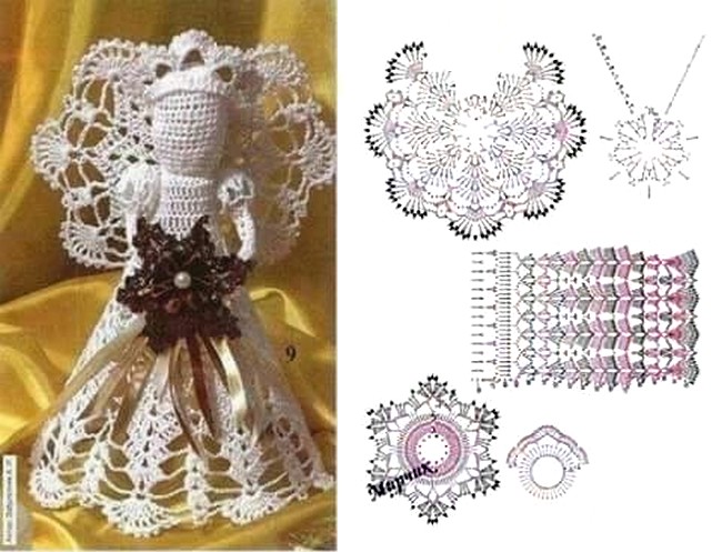 diagrams of crochet angels 4