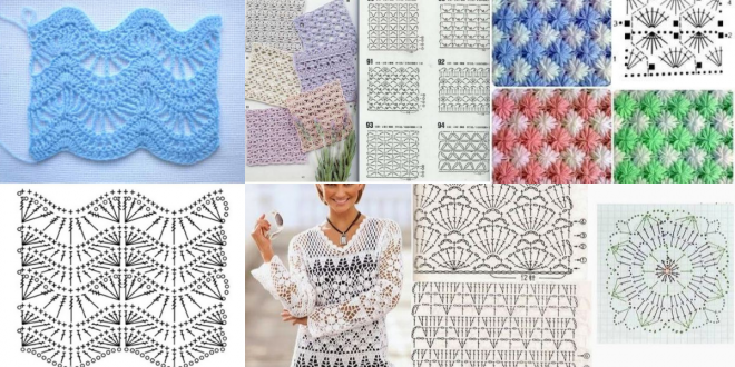 different crochet stitches step by step