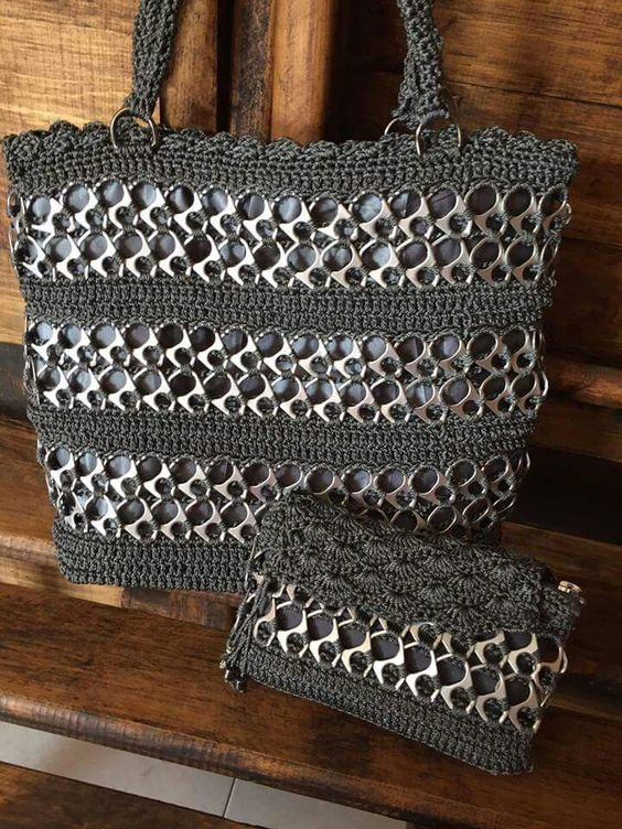 diy aluminum pop tab handbag 1